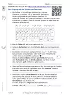 Vorschau - Arbeitsblätter - Der Umgang mit der Tastatur am Computer - Deckblatt