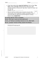 Vorschau - Arbeitsblätter - Der Umgang mit der Tastatur am Computer - Seite 1