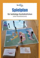 Vorschau - Spiele - Spielerisch lernen - Spielplan für diverse Karteikärtchen - Deckblatt