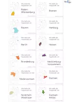 Vorschau - Bildkarten - Bundesländer lernen Klasse 3/4 – Lernkarten mit Hauptstädten (Sachunterricht Grundschule, Deutschland) - Seite 1