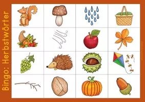 Vorschau - Anderer Materialtyp - Herbst – Bingo-Spiel (10 Platten und Wortschatzkärtchen) - Seite 3
