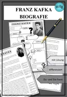 Vorschau - Arbeitsblätter - Sparpaket Franz Kafka: Kleine Fabel und Biografie - auch für DaF / DaZ - Seite 1