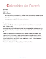 Aperçu - Jeux - Calendrier de l’avent – Noel - Couleurs - Page 1