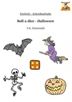 Vorschau - Arbeitsblätter - Roll a story, Halloween, Englisch, Klasse 5-6 - Deckblatt