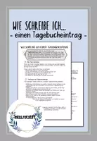 Vorschau - Merkblätter - Wie schreibe ich... - einen Tagebucheintrag - Deckblatt