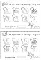 Vorschau - Arbeitsblätter - Das Vereinigte Königreich: Stationenplan und -schilder - Seite 2