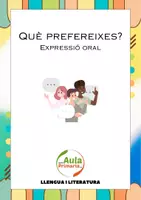 Vista previa - Tarjetas / Manipulativos - Descripció de gustos personal Expressió Oral - Portada
