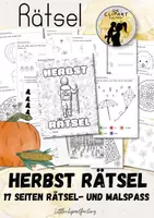 Vorschau - Arbeitsblätter - Herbst Rätselheft für die 1. Klasse/Vorschule - Deckblatt