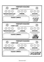Vorschau - Anderer Materialtyp - 18 Feedback Cards für Englisch (monatliche Rückmeldung von der Lehrperson an die SchülerInnen) - Seite 2