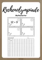 Vorschau - Spiele - Rechenolympiade - Mathestarter - Deckblatt