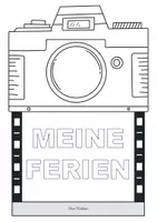 Vorschau - Arbeitsblätter - Meine Ferien als Schnappschuss 📸🌍 Ferienrückblick Bastelvorlage - Seite 2