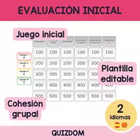 Vista previa - Evaluación - JUEGO DE EVALUACIÓN INICIO CURSO 4º ESO - Portada