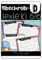 Vorschau - Aufgabenkarten - 37 Abschreibtexte für Klasse 5 und 6 - 2fach differenziert - Deckblatt
