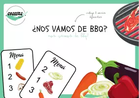 Vista previa - Tarjetas / Manipulativos - ¿NOS VAMOS DE BBQ (LOS NÚMEROS DEL 1-3)? - página 1