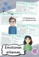 Vorschau - Fördermaterial/Inklusion - Gefühle / Emotionen erkennen und beschreiben - Was sieht/hört/fühlt man? (+ Selbstkontrolle) - Deckblatt