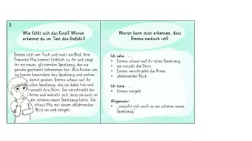 Vorschau - Fördermaterial/Inklusion - Gefühle / Emotionen erkennen und beschreiben - Was sieht/hört/fühlt man? (+ Selbstkontrolle) - Seite 3