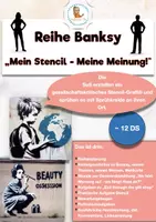 Vorschau - Unterrichtsreihen - ✂️Ein gesellschaftskritisches Stencil Graffiti erstellen nach Banksy✂️ ca. 12-16 Unterrichtsstunden - Deckblatt