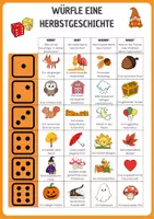 Vorschau - Arbeitsblätter - Würfelgeschichte Klasse 5/6: Herbst - Seite 1