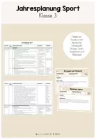 Vorschau - Anderer Materialtyp - Jahresplanung Sport Klasse 3 - Deckblatt