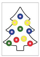 Vorschau - Arbeitsblätter - Klettmappe/Arbeitsmappe "Weihnachtsbaum schmücken" (Farben, Weihnachten) TEACCH - Seite 2