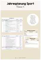 Vorschau - Anderer Materialtyp - Jahresplanung Sport Klasse 4 - Deckblatt