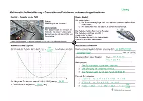 Vorschau - Arbeitsblätter - Mathematische Modellierung - Ganzrationale Funktion im Sachzusammenhang - Bestimmung Parameter - editierbar - Seite 2