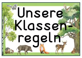 Vorschau - Poster - KLASSENREGELN | Classroom Management - Seite 1