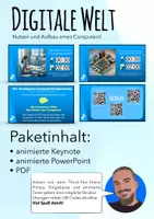 Vorschau - Präsentationen/Tafelbilder - Digitale Welt - Nutzen und Aufbau eines Computers! - Deckblatt