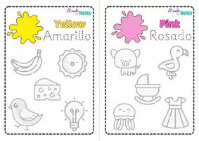 Vista previa - Tarjetas / Manipulativos - Fichas educativas de Los Colores - página 3