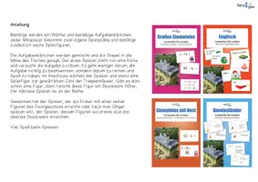 Vorschau - Spiele - Spielerisch lernen - Spielplan für diverse Karteikärtchen - Seite 1