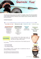 Vorschau - Arbeitsblätter - Griechische Kunst (Arbeitsblätter) - Deckblatt