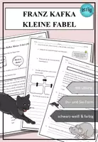 Vorschau - Arbeitsblätter - Franz Kafka Kleine Fabel (Parabel) - auch für DaF/DaZ geeignet - Deckblatt