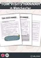 Vorschau - Arbeitsblätter - Tom visits Hannah in Manchester - Reading/Grammar - Deckblatt