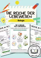 Vorschau - Arbeitsblätter - Die Reiche der Lebewesen - Überblick - Deckblatt