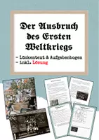Vorschau - Arbeitsblätter - Der Ausbruch des Ersten Weltkriegs - Lückentext und Aufgabenbogen - Deckblatt