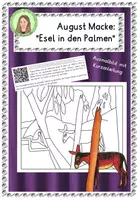 Vorschau - Mal- und Bastelvorlagen - Materialpaket Ausmalbilder "Kunstwerke bekannter Künstler" - Seite 1