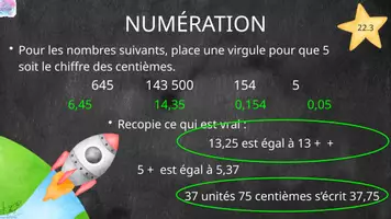Aperçu - Présentation / Support pour le tableau - Rituel de numération CM2 Période 4 - Page 2
