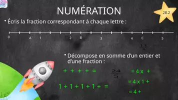 Aperçu - Présentation / Support pour le tableau - Rituel de numération CM2 Période 5 - Page 1