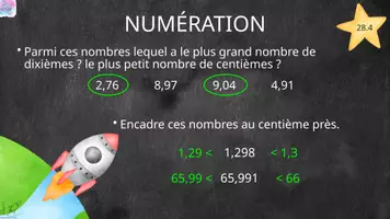 Aperçu - Présentation / Support pour le tableau - Rituel de numération CM2 Période 5 - Page 3