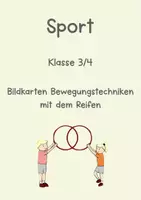 Vorschau - Bildkarten - Bewegungstechniken mit dem Reifen (Gymnastik und Tanz) - Deckblatt