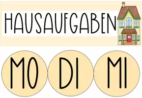 Vorschau - Bildkarten - Hausaufgabentafel (1.-6. Klasse) - Seite 3