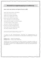 Vorschau - Arbeitsblätter - Romantik als Gegenbewegung zur Aufklärung (Wenn nicht mehr Zahlen und Figuren) - Seite 3