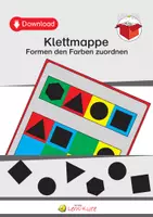 Vorschau - Arbeitsblätter - Klettmappe: Formen den Farben zuordnen - Deckblatt