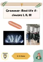 Vorschau - Arbeitsblätter - Real-life if-clauses I, II, III - Deckblatt