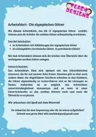 Vorschau - Arbeitsblätter - Die griechischen Götter - Set zum eigenständigen Arbeiten - Seite 2