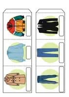 Vorschau - Arbeitsblätter - Leporello/Faltbuch Thema Kleidung/Klamotten (Klasse 1 und 2) - Seite 3