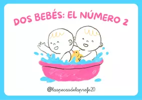 Vista previa - Unidades / Secuencias / Situaciones de Aprendizaje - Cuadernos para trabajar el número 2: Dos bebés. - página 1