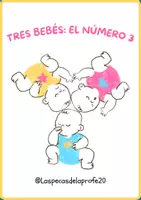 Vista previa - Unidades / Secuencias / Situaciones de Aprendizaje - Cuadernos para trabajar el número 3: Tres bebés. - Portada