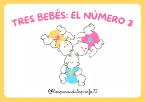 Vista previa - Unidades / Secuencias / Situaciones de Aprendizaje - Cuadernos para trabajar el número 3: Tres bebés. - página 1