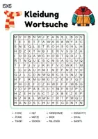 Vorschau - Arbeitsblätter - Wortsuchspiel/Wortsuche/Suchsel Kleidung/Klamotten (Grundschule) - 4 Varianten - Seite 1